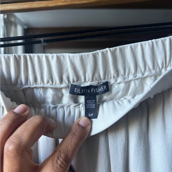 EILEEN FISCHER | silk crepe pants | size small - Picture 5 of 9